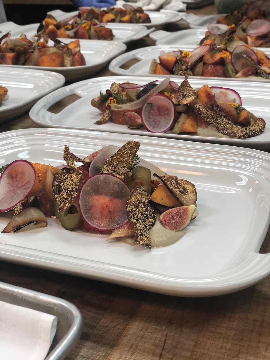 lecreuset's tweet photo. From trivets on the table to cookware in the kitchen, we brought a wagonload of #LeCreuset Matte White to @kimballhousebar for our @WilliamsSonoma #CookingInColor dinner in Atlanta tonight. Follow along on our Insta Stories for a behind the scenes look at the event! https://t.co/aEFjQiaAeY