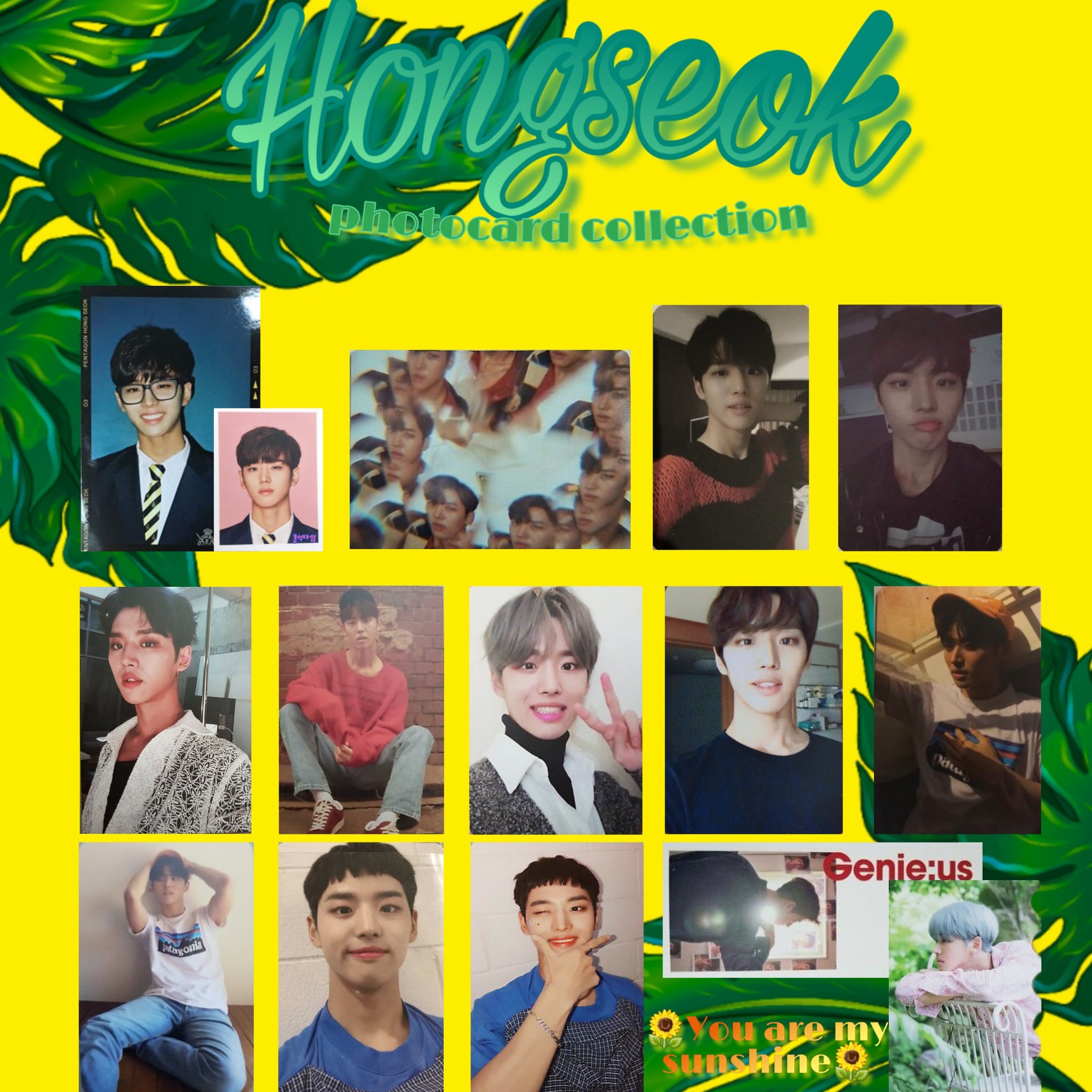 You Are My Sunshine Hongseok Photocard Collection I Made This For All The Collectors You Are My Sunshine Hongseok Photocard Collection I Made This For All The Collectors