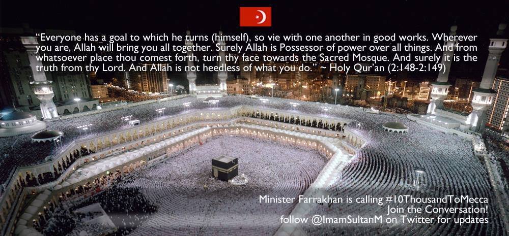 ImamSultanM's tweet photo. "The months of the pilgrimage are well known; so whoever determines to perform pilgrimage therein there shall be no immodest speech, nor abusing, nor altercation in the pilgrimage. And whatever good you do, Allah knows it..." ~HQ 2:197 #NOIFridays #Hajj #10ThousandToMecca #Jumuah https://t.co/U0yb52Gy5N
