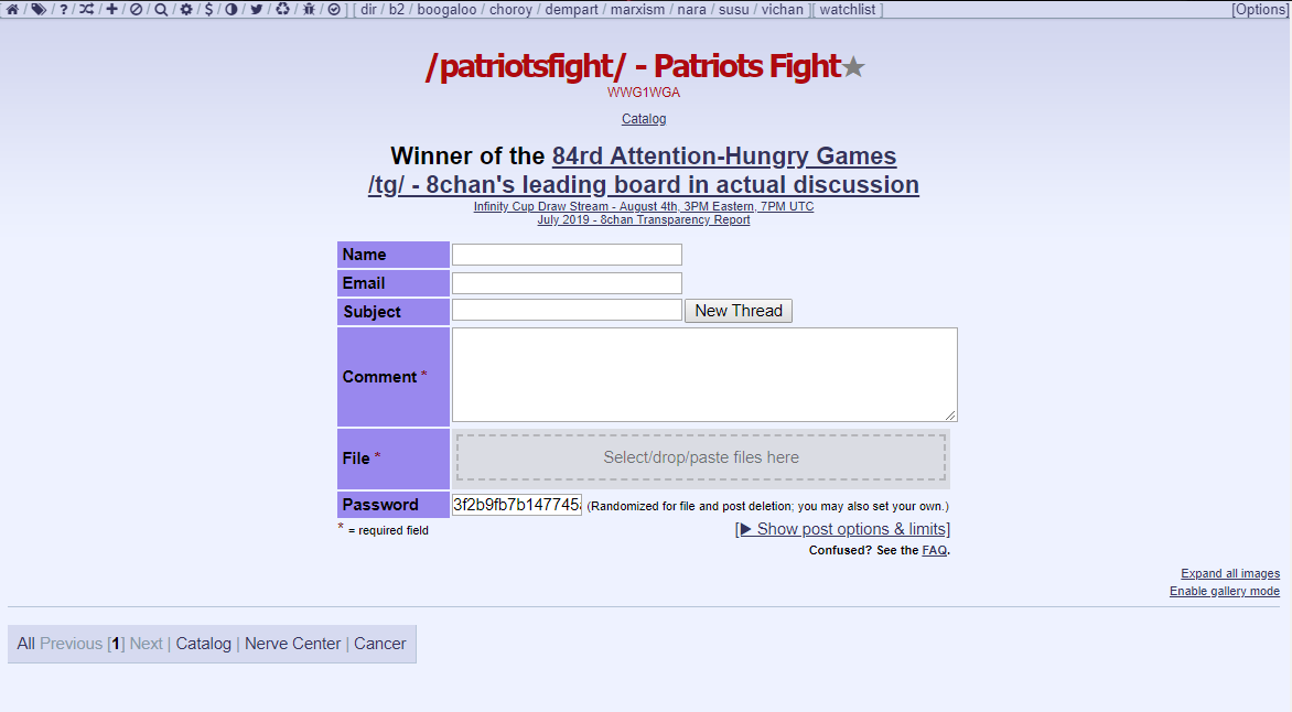 intheMatrixxx's tweet photo. All posts on Q's private board, /patriotsfight/, have been deleted.

https://t.co/xeWbW4iKGt https://t.co/rlHhEsru9F