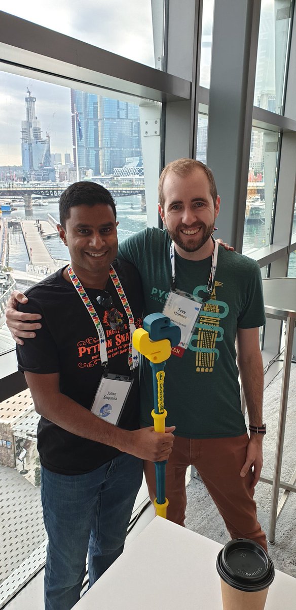 juliansequeira's tweet image. Kicking off @pyconau with friends old and new. So crazy to have you on home soil @treyhunner and welcome to all of the other out of towners!
Also, the @PythonicStaff makes it's Aussie debut!