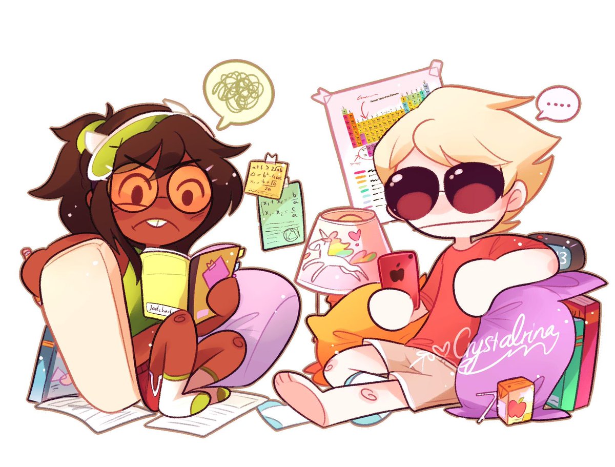 (Art by @/crystalrina_!!

mmmmmmmmmmm...
i hate math...
>:B