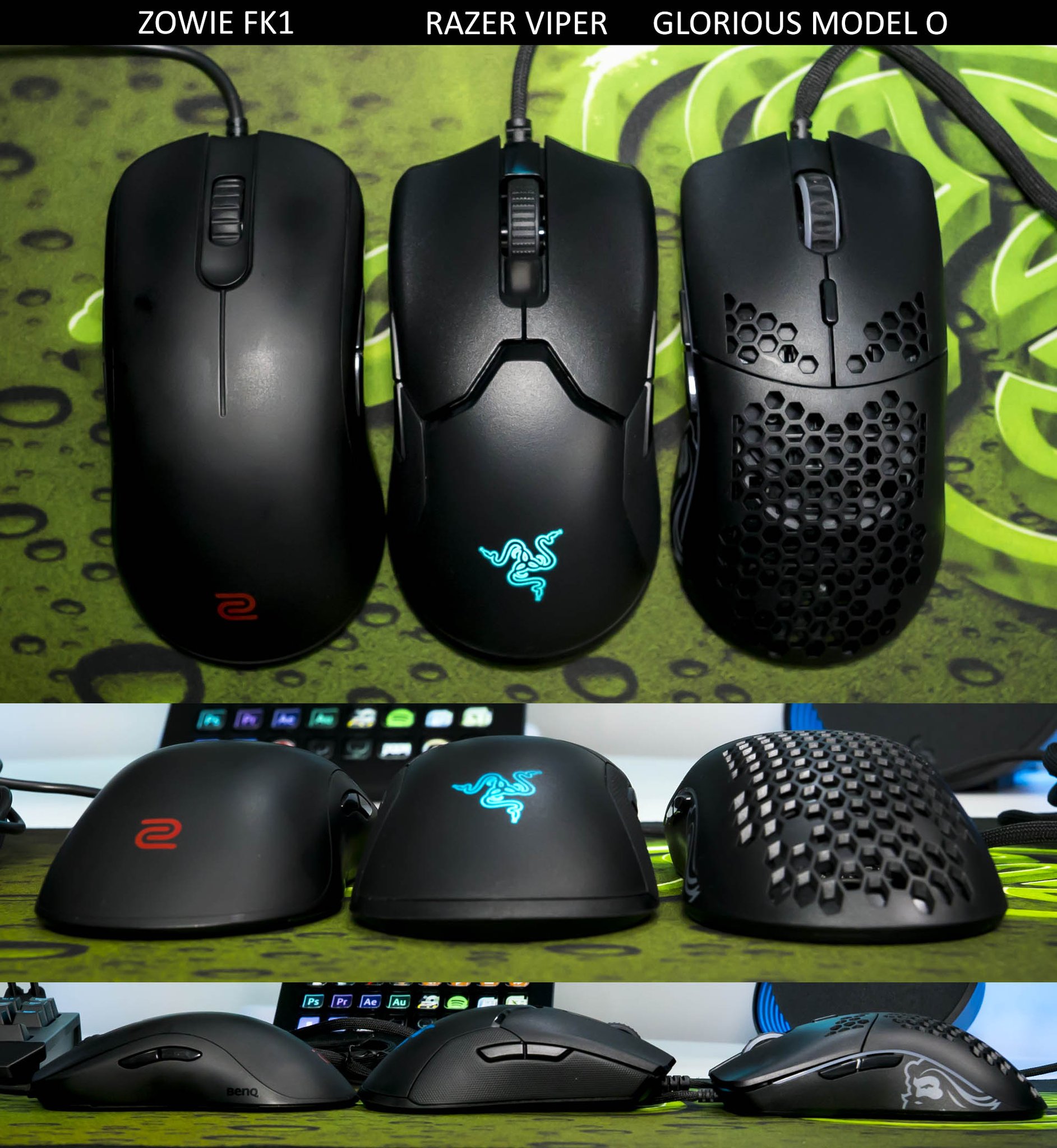 Rocket Jump Ninja The Zowiefk1 Vs Razerviper Vs Gloriousmodelo All Three Have Very Similar Shells Basically Same Size Too Thus The Cloning Comments The Viper Is The Top Pick