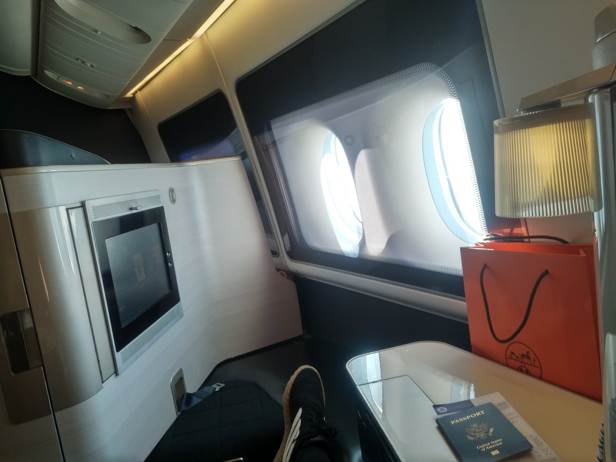 captdh's tweet image. Bounced to First Class from England,  thank you British Airways !!!