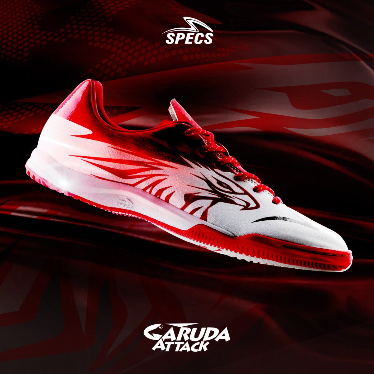 specs_indonesia's tweet photo. Baru! Accelerator Garuda Attack FG
Kami memperkenalkan generasi ke 5 dari Accelerator Garuda Attack, sepatu yang terinspirasi perjuangan Kemerdekaan Indonesia. Hadir di bulan Agustus 2019 untuk football dan futsal #garudaattack https://t.co/Sqs1KmepO4