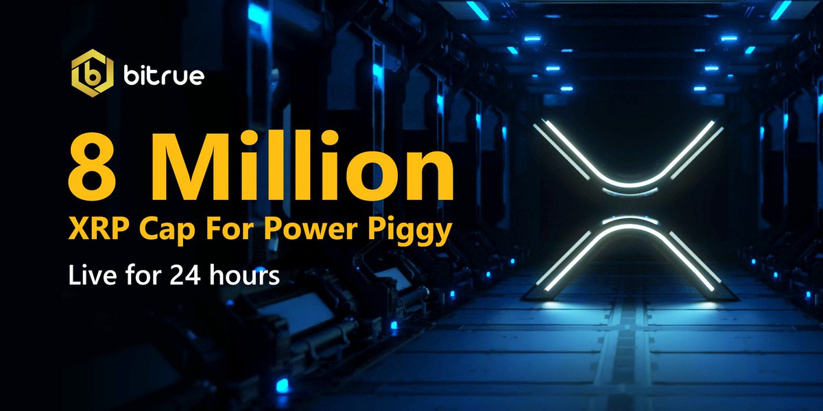 BitrueOfficial's tweet image. If we can reach 1,000 retweets on this tweet, then for one time only the cap for $XRP on #Bitrue's Power Piggy 🐖 will be set to 8 million! If you've been having trouble investing into Power Piggy lately then be sure not to miss this chance!