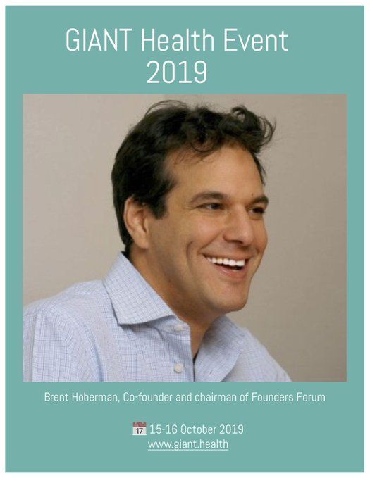 Let's meet <a href="/brenthoberman/">Brent Hoberman</a> co-founder and chairman of <a href="/foundersfactory/">Founders Factory</a>

📍Stamford Bridge 15 &amp; 16 October 2019 📆
#GiantHealth2019 #healthcare #digitalhealth

Join thousands of passionate innovators at Europe's greatest festival of health tech innovation👇
gianthealthevent.com/tickets