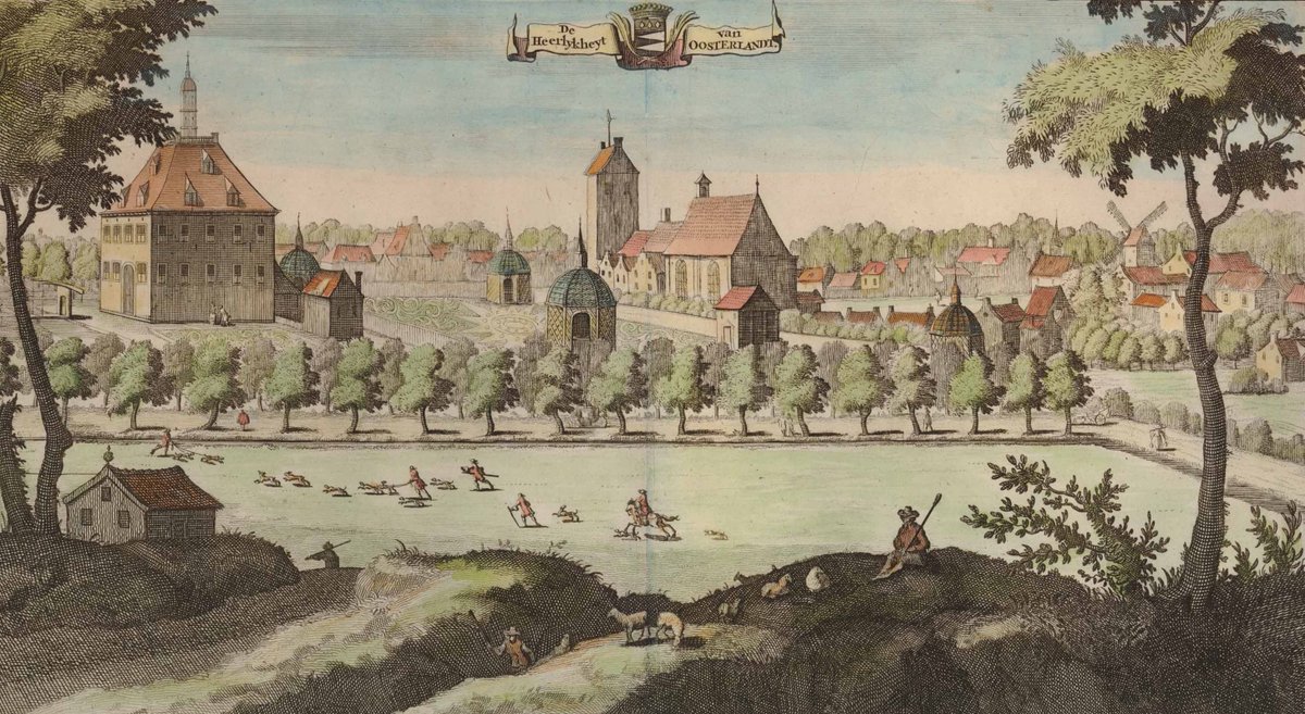 De hond de beste vriend van de mens? Honden waren hun leven niet altijd zeker in Oosterland... Nieuw blog van Ilja Mostert:  bit.ly/2Yz3EHw
Nieuwsgierig naar eerdere verhalen? Ga dan naar bit.ly/2Un8DFH Afb.: Zicht op Oosterland met jachthonden.