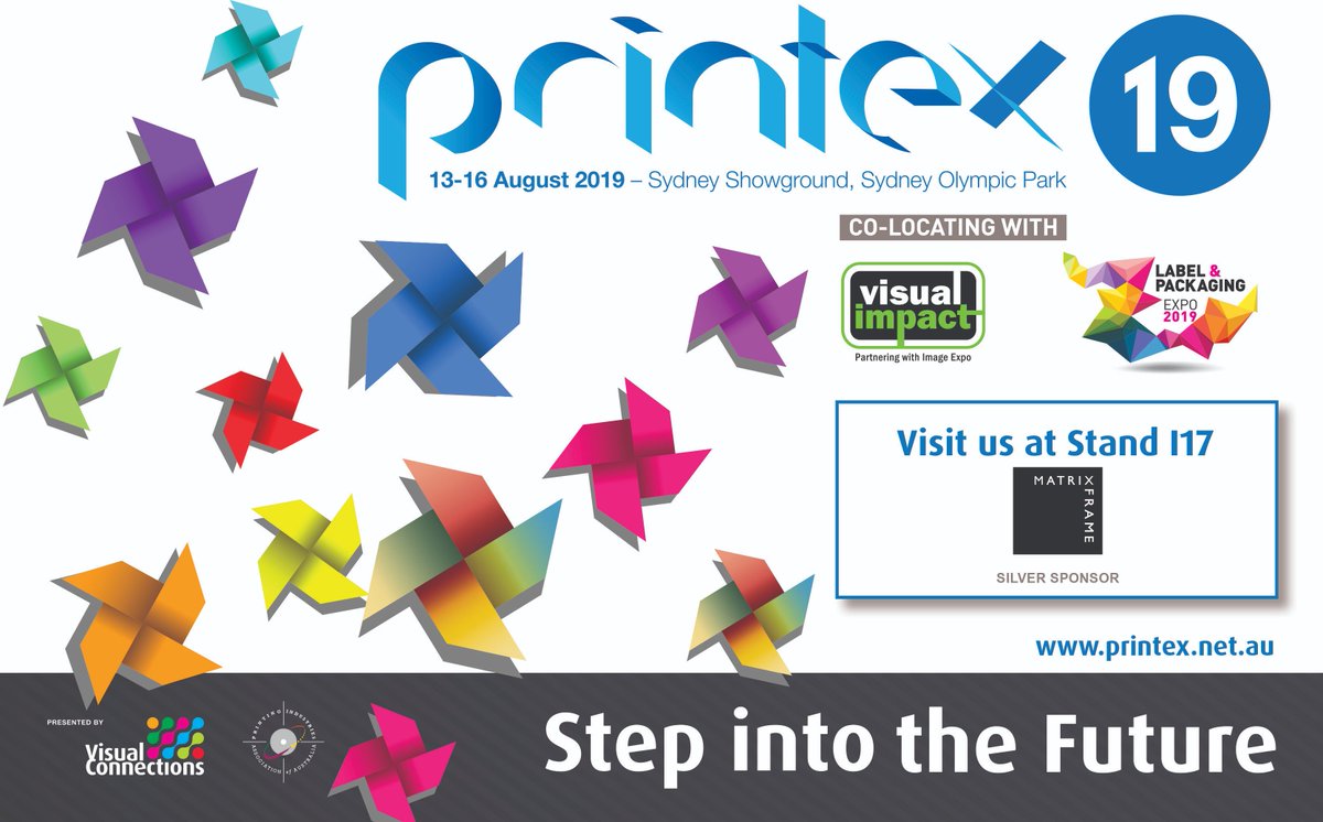 MatrixFrameAus's tweet image. Come visit Matrix Frame at Printex 19.   We will have our new plug and play lightings system on display plus our full range of extrusions and accessories.