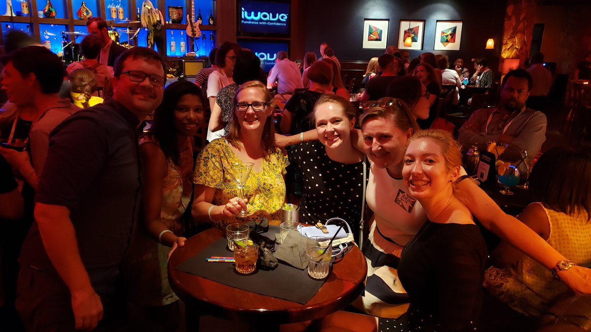 kfryrich's tweet image. Having fun with my VCU crew, minus Lindsay. She decided to hang with the @UofSC folks instead. #ApraPD2019 #vcu #prospectdevelopment
