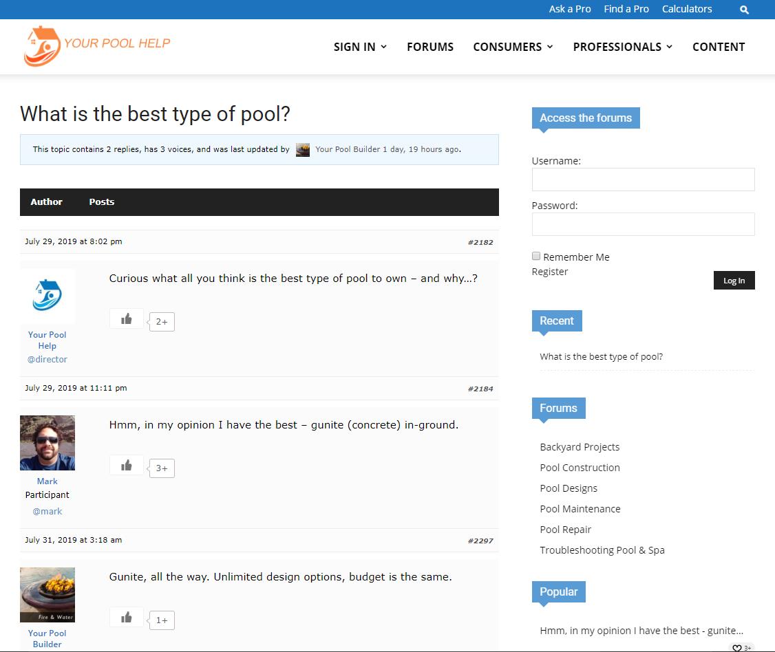 urpoolhelp's tweet image. FORUMS
#SwimmingPool &amp;amp; spa enthusiasts - consumers and business - post your topics, ask your questions, make connections &amp;gt; yourpoolhelp.com/forums/
#poolside #PoolTime #forum