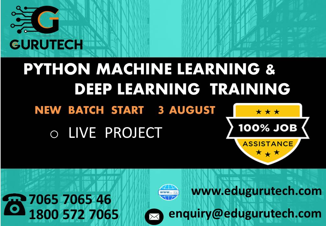 gurutechnoida's tweet image. Python training by industry experts.
enquiry@edugurutech.com
Contact Number 1800 582 7065 / 7065 7065 46
#Pythontraining #CorePythontraining #AdvancePythontraining #DjangoPythontraining #AnacondaPythontraining #NumpyPythontraining #PandaPythontraining #AnacondaPythontraining