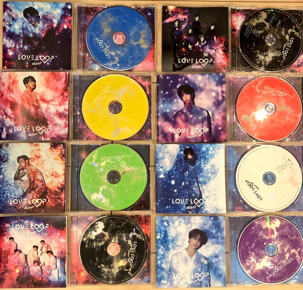 GOT7 Love loop 8 version CDs (complete) 😊