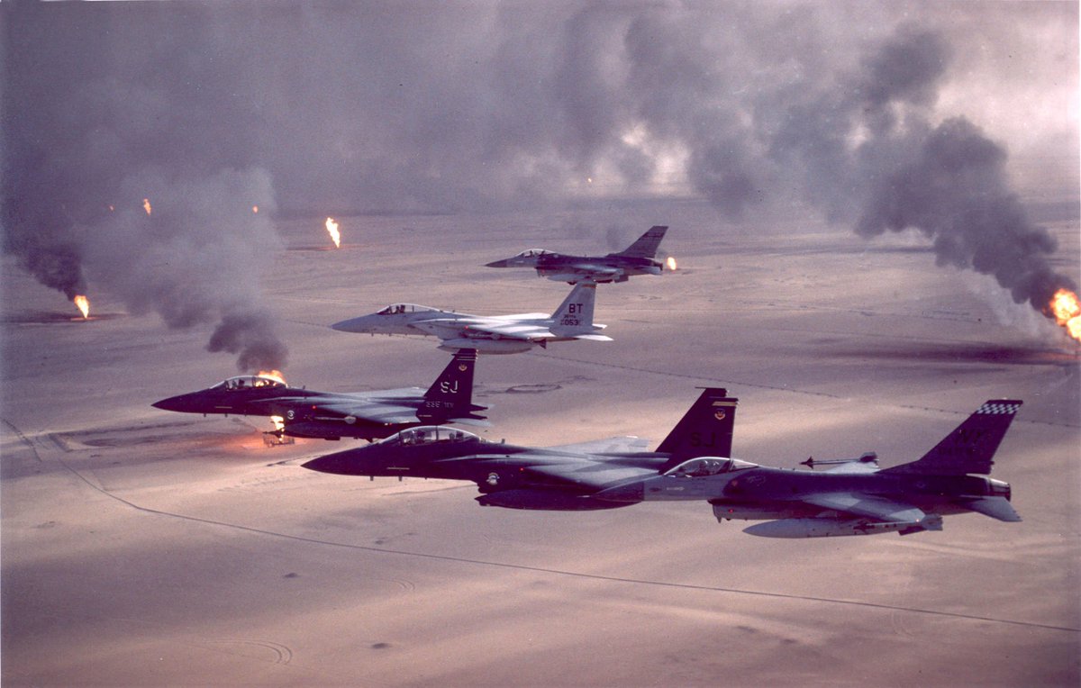 Kuwait suffered terribly under Iraqi occupation for nearly 7 months before being liberated by an international coalition comprising nearly one million military personnel in February 1991. The operation was called Desert Storm & lasted 6 weeks /2