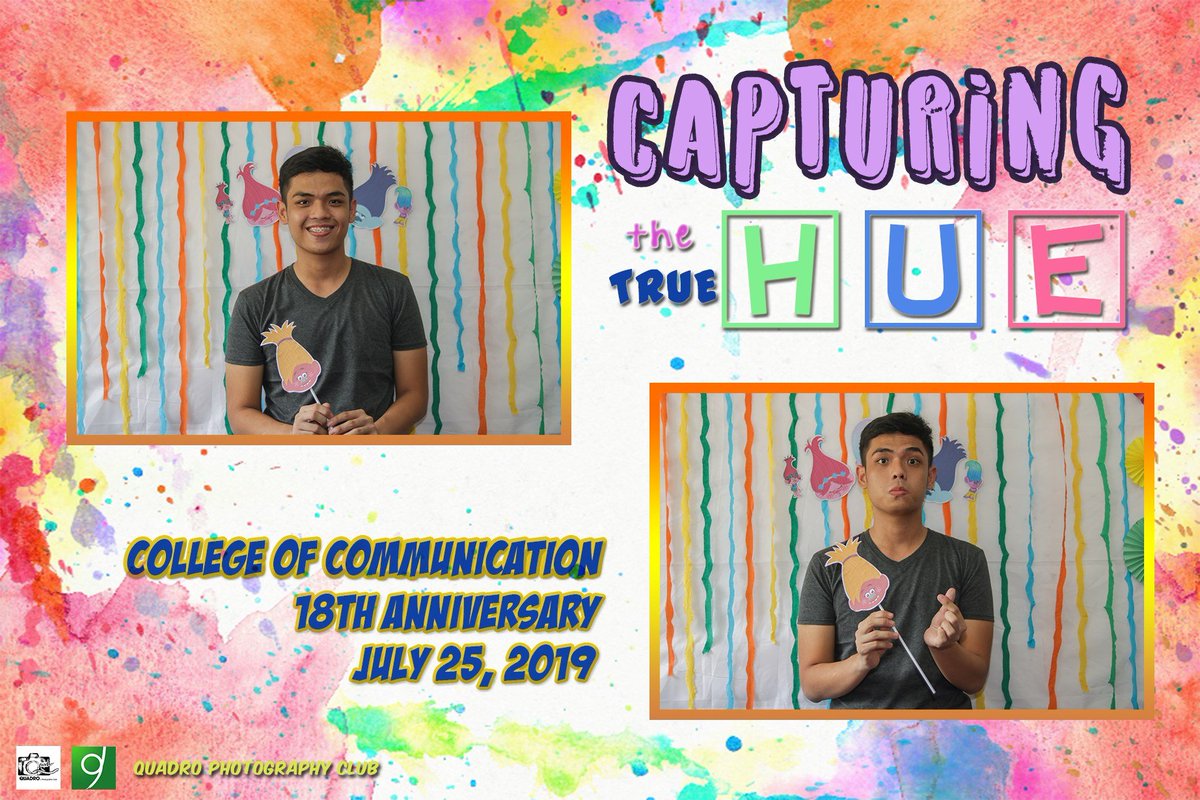 pupjournguild's tweet photo. IN PHOTOS: CoCians enjoyed Quadro Photography Club's photobooth entitled CAPTURING THE TRUE HUE last Thursday (25th of July) at Room MC 107.

Quadro Photography Club is a sister organization of the Guild.

#CapturingTheTrueHue 
#PUPCOC18
#COCWeek2019
#JournGoals
#LetsGsaJG https://t.co/gfQRtJpiUx