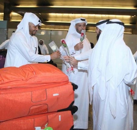 صحيفة السوسنة الأردنية بالصور السعودية تستقبل حجاج قطر