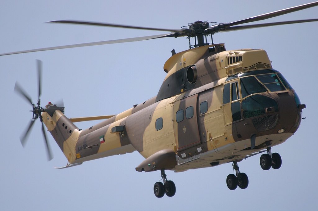 Also at Ali al Salem, Lt-Col Ar-Rasheedi had jumped out of his Gazelle & into a Super Puma with 4 others with the intention of flying over to al Jaber to rescue officers trapped there. Sadly, a KAF I-HAWK SAM mistakenly engaged the Puma, killing everyone on board /49
