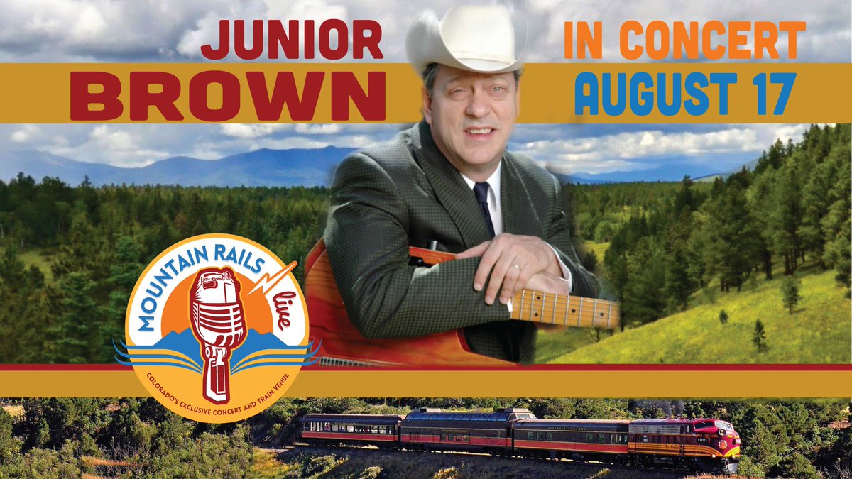 guitsteel's tweet photo. Rio Grande Scenic RailroadMountain Rails Live presents Junior Brown in concert August 17th! https://t.co/AeMYAOOq45