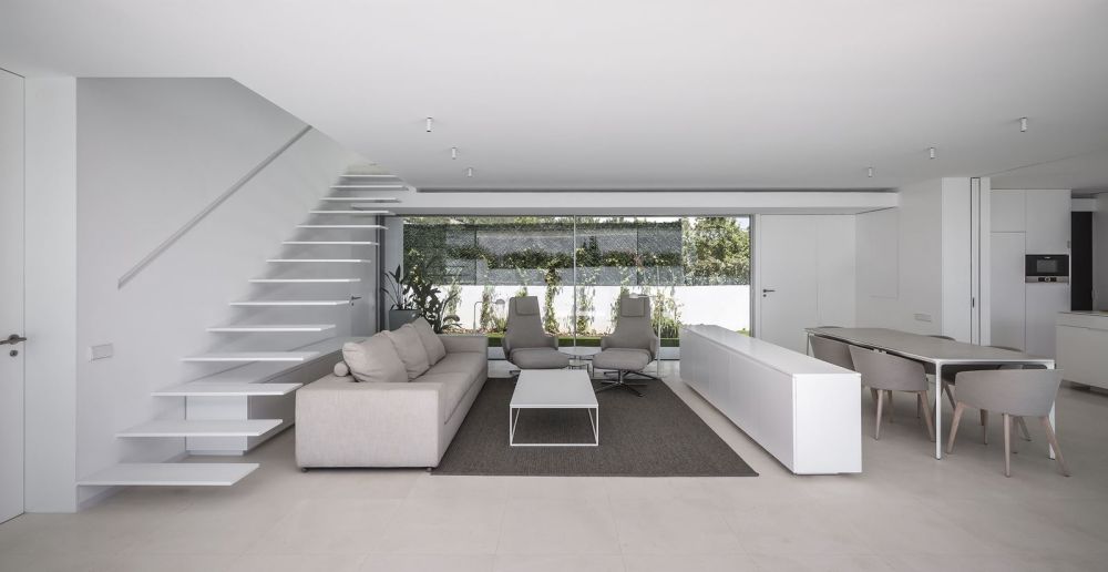 Homedit On Twitter Contemporary House With A Minimalistic White Aesthetic Architecture Interiordesign aesthetic architecture interiordesign