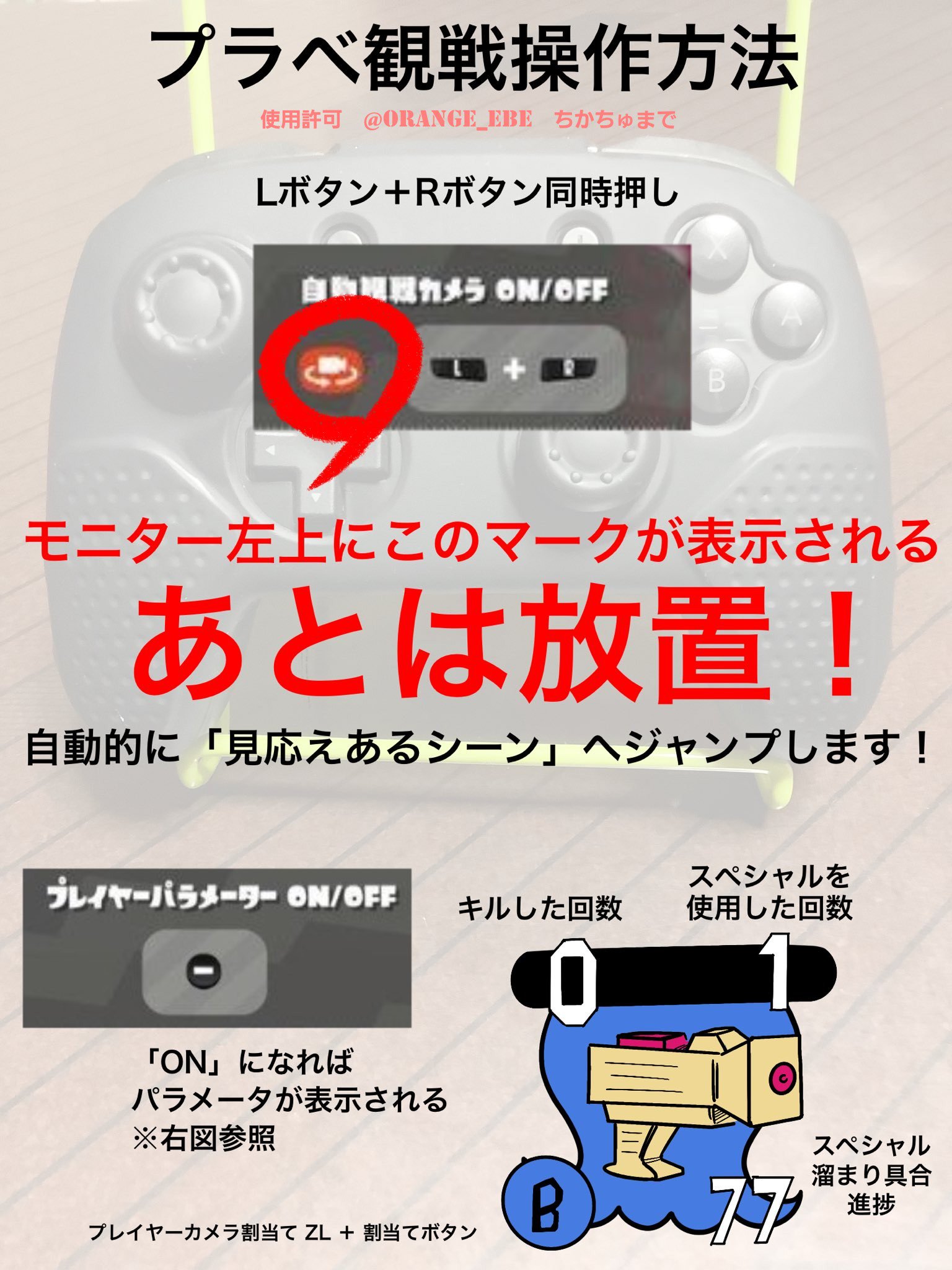 スプラデカちかちゅ プラベ観戦操作 完全版 置いておきます ミステリーゾーン追加で急激に増えたプライベートマッチにお役立てて下さい ェ 人 スプラトゥーン2 Splatoon2 プライベートマッチ プラベ 観戦 操作方法 説明書