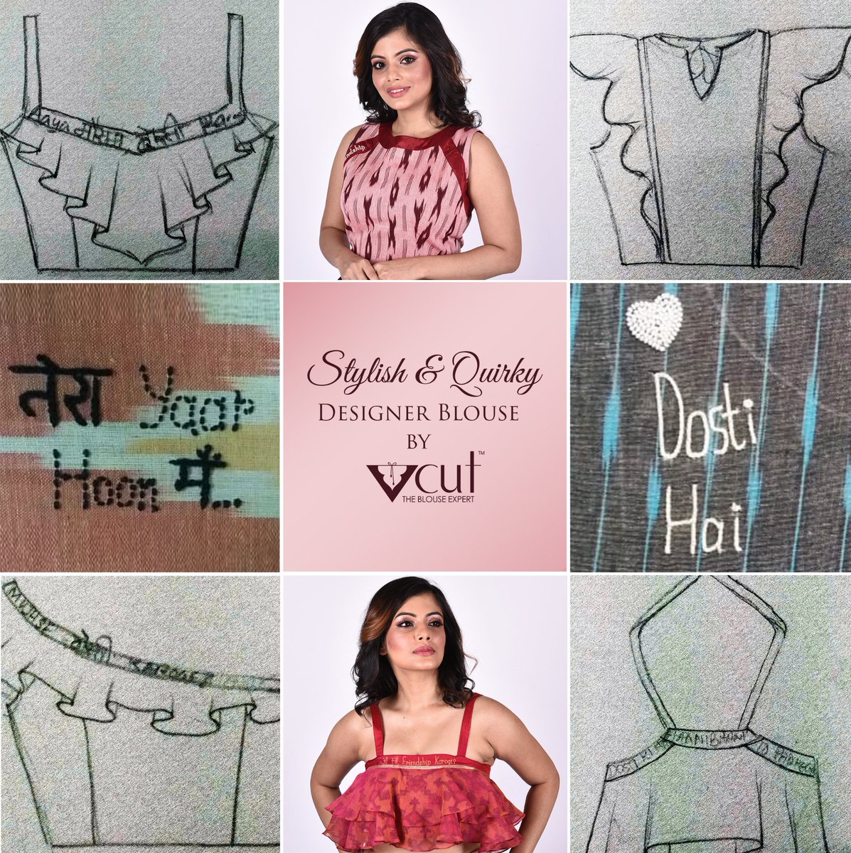 Vcut_blouse's tweet photo. Quirk up your friendship's day outfit with these Limited Edition Designer Blouses cum Crop Tops!
Preview in Studio Tomorrow!
#9831098830

PS: Designs can be customized.

#vcut #theblouseexpert #designerblouse #blousedesigns #kolkata #studio #onlineshopping #friendshipday #friends https://t.co/Ovs30bZgo8
