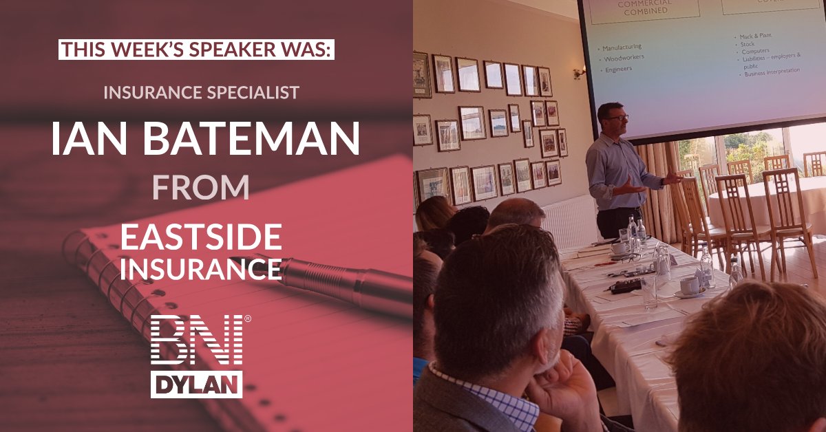 Today we had a great presentation from Ian at @EastsideIns. If you are a company looking for a great deal on your insurance policies then get in touch with them or message us and come meet Ian next week!
