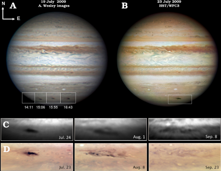 EDPSciences's tweet photo. Fascinating image of a debris field on #Jupiter from the after a 2009 impact.
From the #OpenAccess article "Detectability of possible space weather effects on Mars upper atmosphere and meteor impacts in Jupiter and Saturn with small telescopes" from #JSWSC
https://t.co/3py2Kdbo5i https://t.co/PIiVQ7d4U2