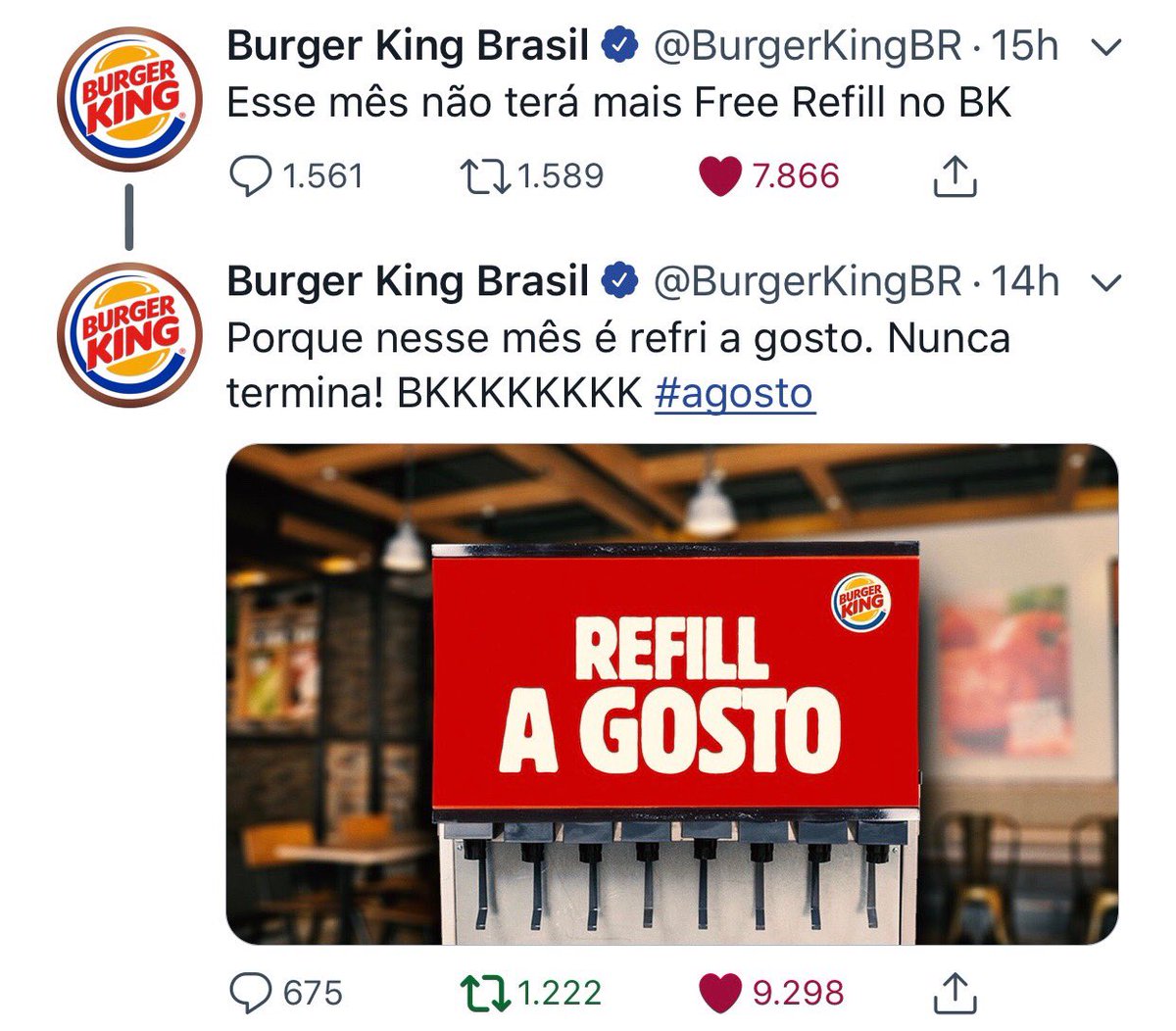 3ernardo's tweet photo. Depois do sucesso da #junhonese, mais uma baguncinha que fazemos aqui pelo BK: a bebida do mês que não acaba :) #tudunts https://t.co/XoYpPsRg0F