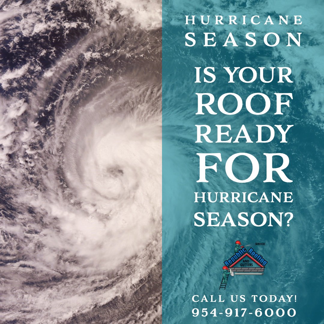 Is your roof ready for hurricane season? 

We can help! 

Call us today! 9549176000

#RoofingMaintenance #RepublicRoofing #Florida #SouthFlorida #RoofingRepairs #Inspections #Insured #Licensed #Insulation #Contractors