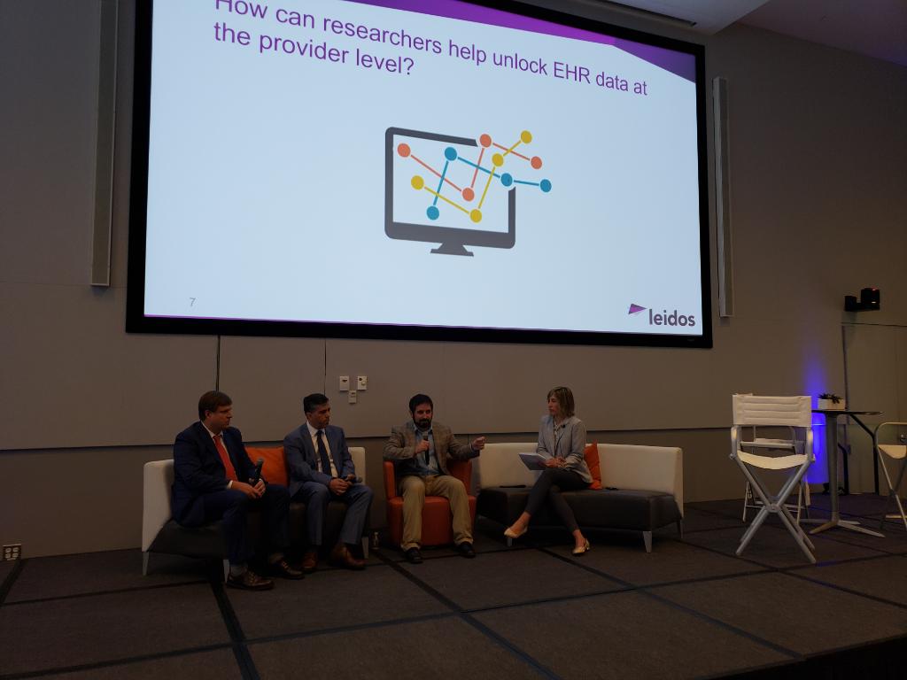 LeidosInc's tweet photo. Great session at @US_FDA's Innovate Today Summit on #EHR #HealthDataAccess & #ClinicalResearch w/ Dr. Rickey Carter @MayoClinic, Joseph Leader @GeisingerHealth, and Dr. Umberto Tachinardi @Regenstrief @IndianaCTSI.
Learn more about our #LifeScience work: https://t.co/udYB4oOHvx https://t.co/ip6ukBGtQv