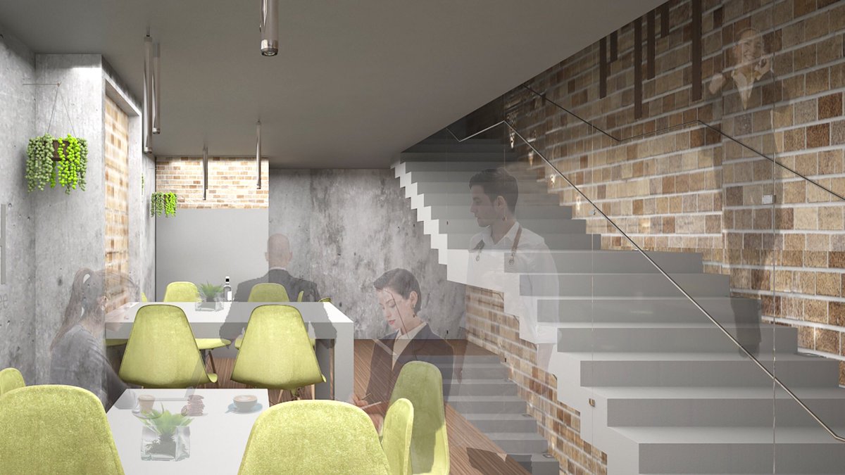 SmartDesignUK's tweet image. 21st Coffee House Design in Portsmouth and Southsea - 3d conceptual project