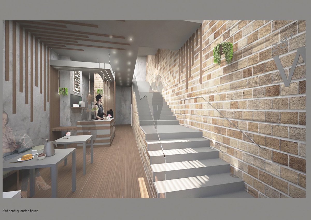 SmartDesignUK's tweet image. 21st Coffee House Design in Portsmouth and Southsea - 3d conceptual project