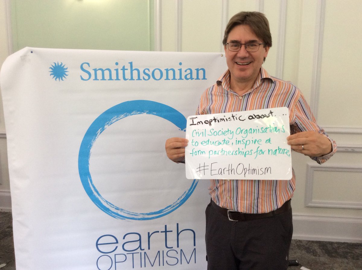 markday331's tweet photo. @Smithsonian identifying so many causes for #EarthOptimism amongst participants at #CB4C2019 - including the value of #CSO #CivilSocietyOrganisations to build capacity that educates, inspires & creates partnerships for #nature https://t.co/BpMIkVWhXO