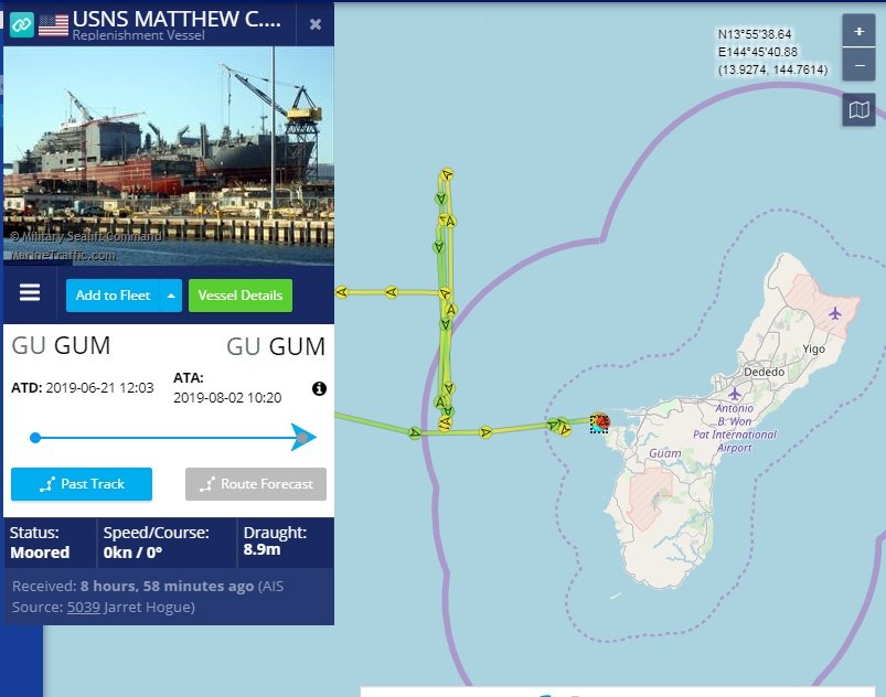Replenishment vessel #USNSMatthewPerry #TAKE9 (T-AKE 9) is in Port of Guam. #GUGUM