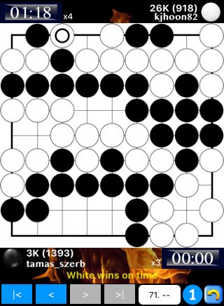 GoQuest game[9x9 board](tamas_szerb[1393] VS kjhoon82[918]) questgames.net/go9/game/nwne5… #GoQuest #baduk