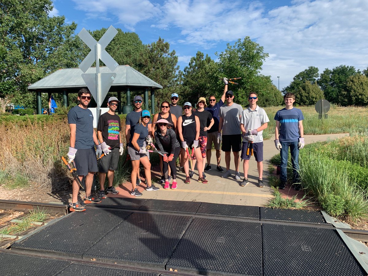 Volunteer day at EdgeCore. The team helped clean up Denver's confluence park! #datacenter #volunteering #leadership