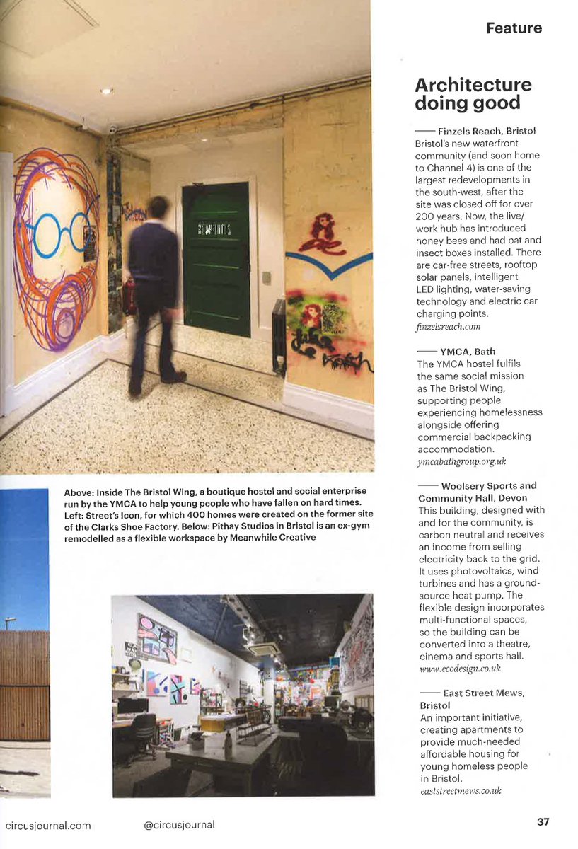 FergusonMann_'s tweet photo. David Caird is featured in @CircusJournal in a piece about architecture for positive social change and FMA project @YMCABristol / @TheBristolWing - an amazing organisation, a youth hostel and place of refuge for Bristol's homeless youth https://t.co/iWOUEaCEU8 https://t.co/cVizoprYHU