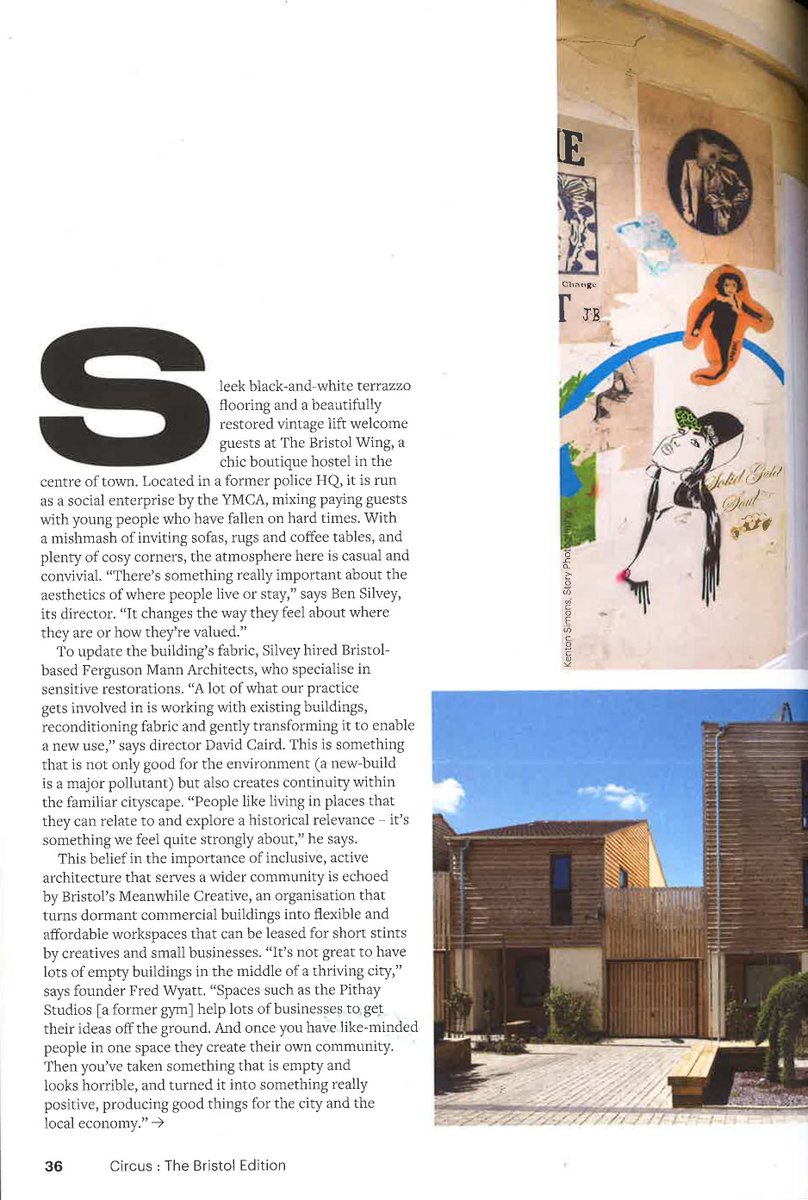 FergusonMann_'s tweet photo. David Caird is featured in @CircusJournal in a piece about architecture for positive social change and FMA project @YMCABristol / @TheBristolWing - an amazing organisation, a youth hostel and place of refuge for Bristol's homeless youth https://t.co/iWOUEaCEU8 https://t.co/cVizoprYHU