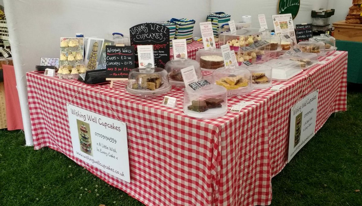 We're in the Food Hall in Festival Village - <a href="/WishWellCupcake/">WishingWellCupcakes</a> with cakes, bakes, cupcakes and slices! Come by and say hi!