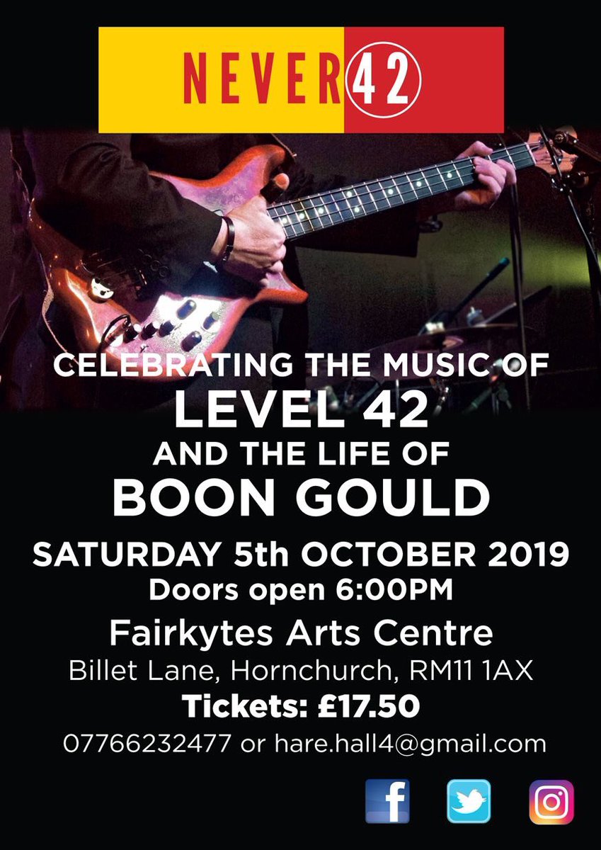 Never 42 - The Level 42 Tribute tweet media