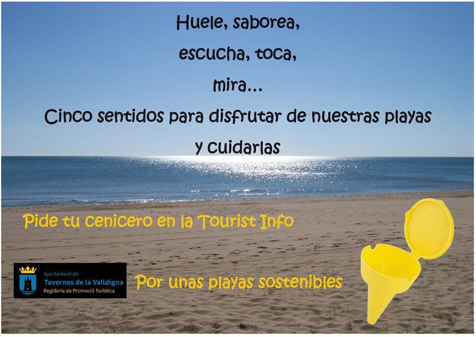 Per unes platges sostenibles #turismetavernes
Por unas playas sostenibles #turismotavernes