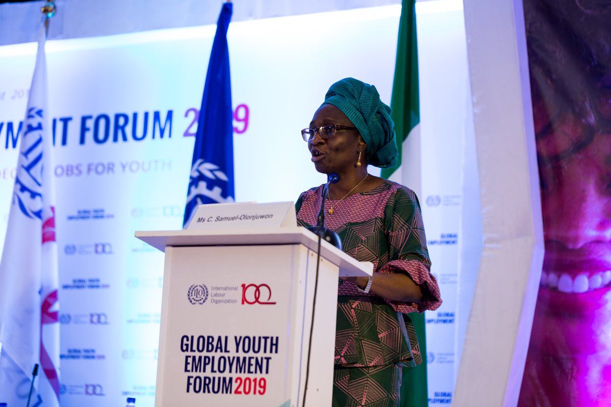 ILOYouth's tweet image. Cynthia Samuel-Olonjuwon, @ILO Assistant Director General &amp;amp; Regional Director for #Africa, highlights the importance of #structuraltransformation—bringing #youth into decent jobs in high-productivity &amp;amp; value-added sectors