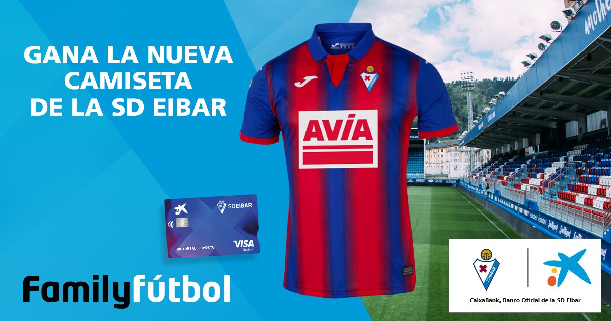 SD Eibar on Twitter: "¡Gana nuestra camiseta oficial de la 19/20! eres titular una tarjeta VISA SD Eibar, participa antes del 7-8 de agosto 👉 Si aún no