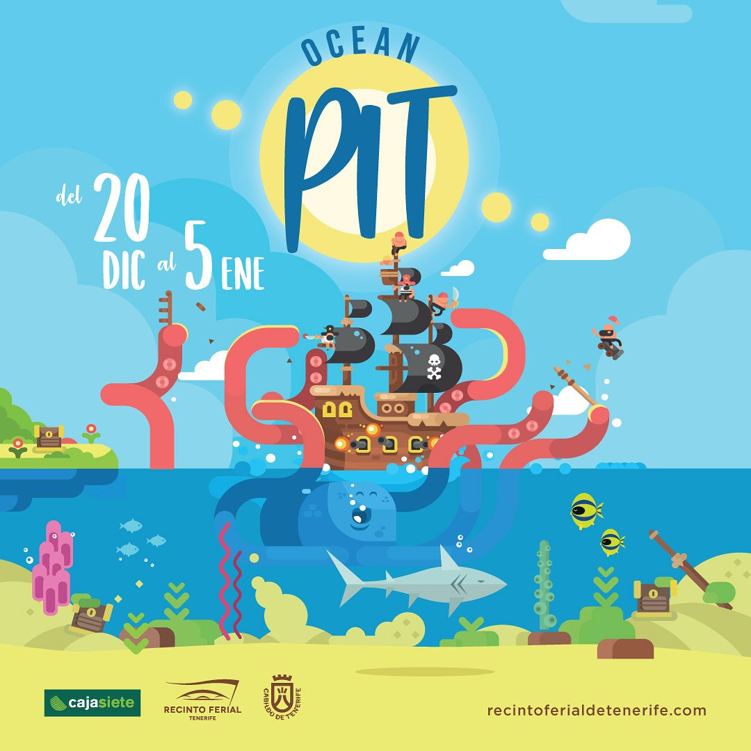 recintoferialtf's tweet photo. 🌊 ¿Tienes ganas se sumergirte en el @OceanPit?
😱😱 Confirmada la fecha de la próxima edición del Parque Infantil y Juvenil de Tenerife #PIT2019.
Del 20 de diciembre al 5 de enero.
¡Permanece atento al mar de sorpresas y novedades de este año! https://t.co/6mGtNDk2zK