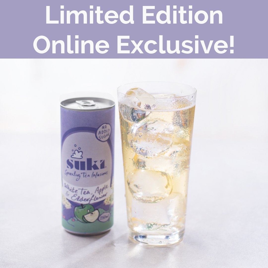 **Limited Edition - Online Exclusive**

Introducing two ready-to-drink, thirst-quenching Suki flavours, combining tea extract and natural fruit juices for a sparkling taste sensation. Available while stocks last.

#suki #TeaInfusions #readytodrink #cafe #coffeeshop <a href="/SukiTea/">SUKI Tea Makers I B Corp™</a>