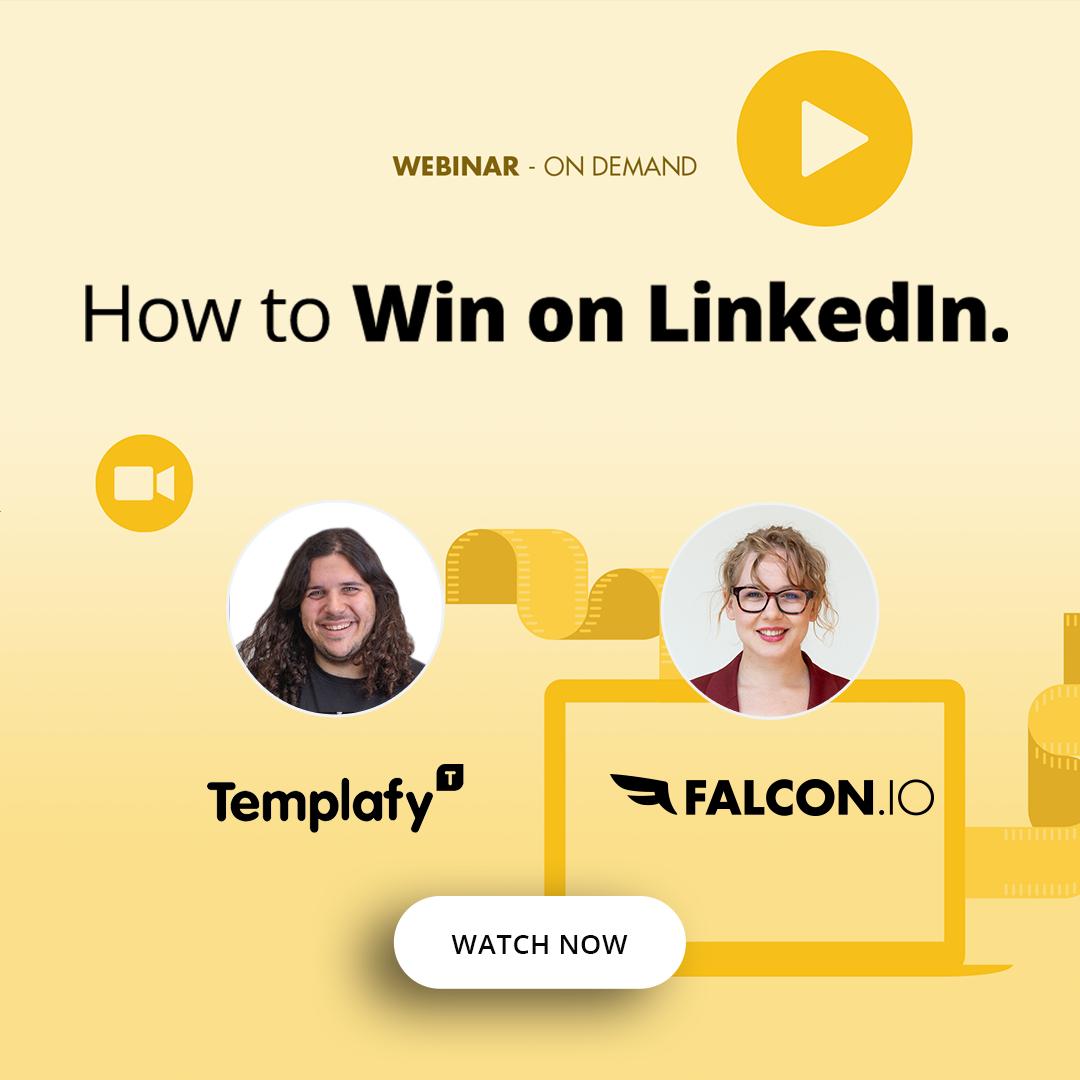 FalconIO's tweet image. Engage, entertain and expand your LinkedIn network with these tips on how to game the algorithm. Watch now! 🚨 fal.cn/32PND