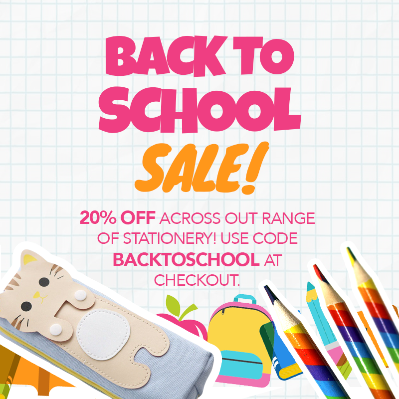 HelloJoyzo's tweet image. Don't worry there is still time to get 20% off across our range of #CuteStationery and gifts. Use code BACKTOSCHOOL at checkout. Free UK Delivery on orders over £2.50. joyzo.co.uk