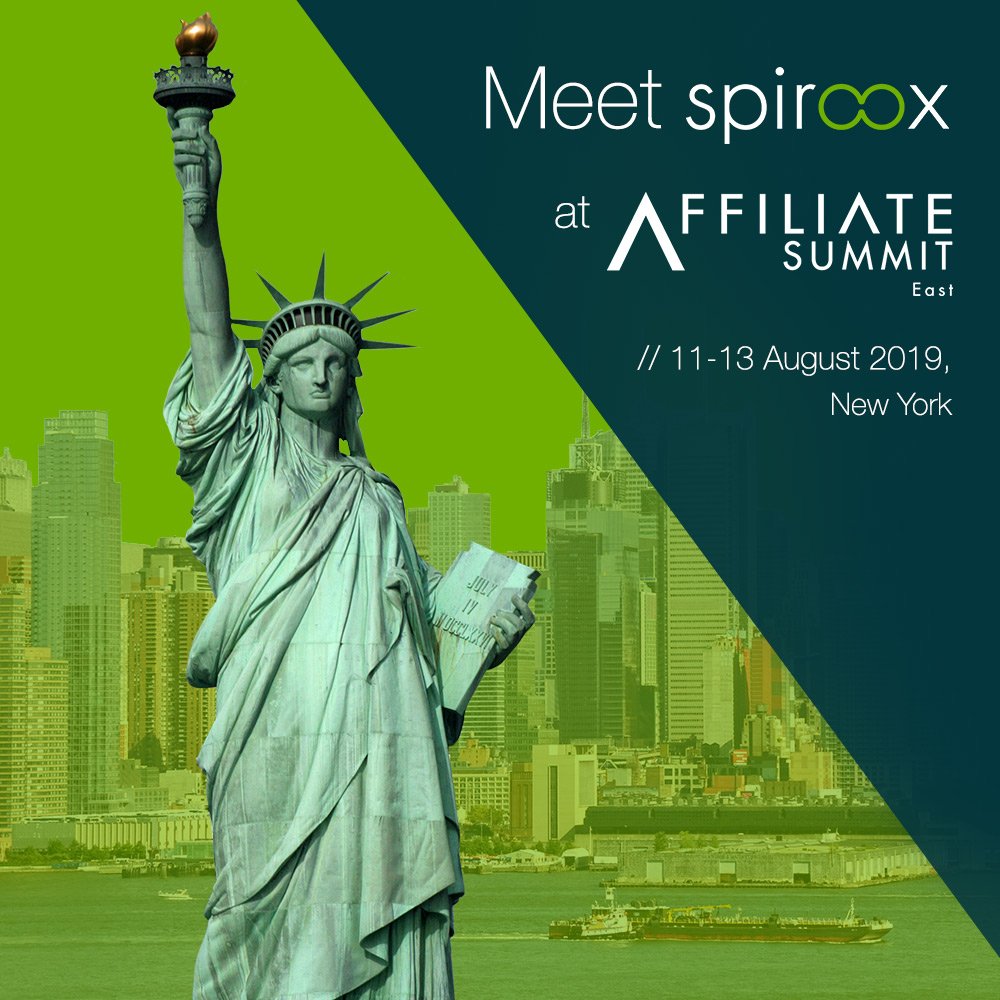 Spiroox will be at Affiliate Summit East at New York from the 11th to the 13th of August!! Let´s catch up in one of the most amazing events in the industry!! See you in ASE19!!
#SpirooxRocks #digitalperformance #mobileadvertising #affiliatenetwork #Spirooxontour #ASE19