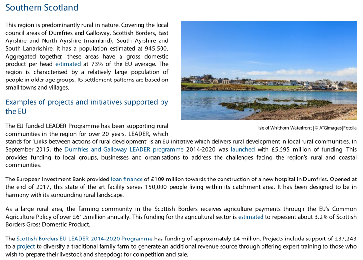 Southern Scotland:-The European Investment Bank provided loan finance of £109 million towards the construction of a new hospital in Dumfries. Opened at the end of 2017, this state of the art facility serves 150,000 people living within its catchment area.