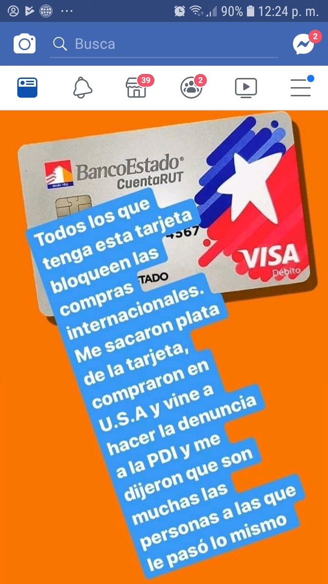 Mari_nene's tweet photo. @HolaChileLaRed HOLA  BUEN DIA  PORFA HABLEN DE LO QUE ESTA PASANDO  CON LA TARJETA VISA CUENTA RUT https://t.co/uiEqtOqZ1Z